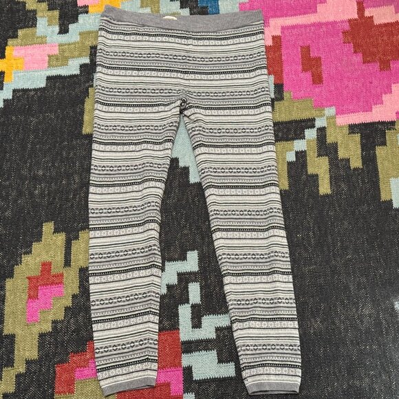 Mossimo Supply Co. Fair Isle Style Sweater Leggings, Grey Geometric, XL - Picture 1 of 10